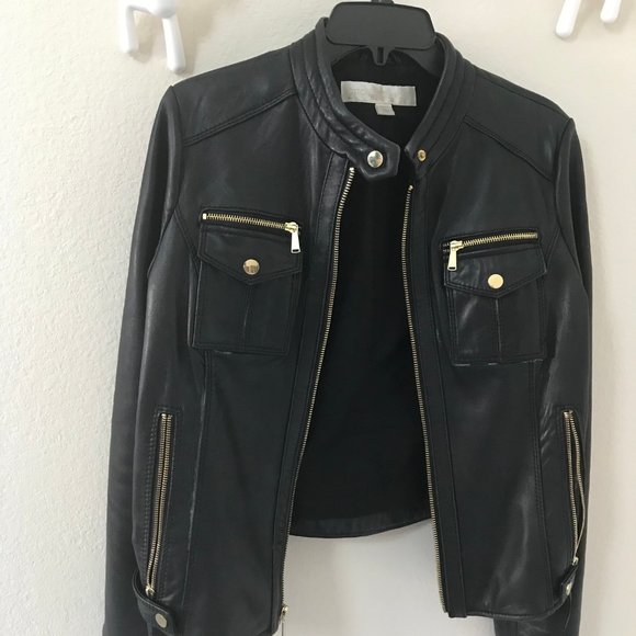 Lambskin Leather Moto Jacket (Woman's Size Small) - Picture 7 of 16